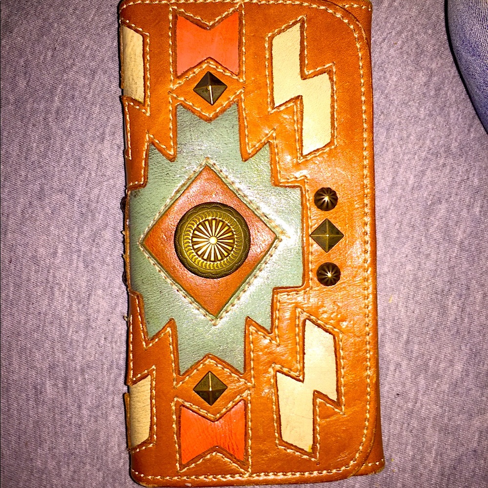 Native American Handmade Leather Wallet